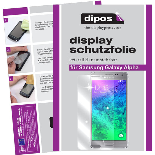 6x Schutzfolie klar für Galaxy Alpha Samsung Display-Schutzfolie