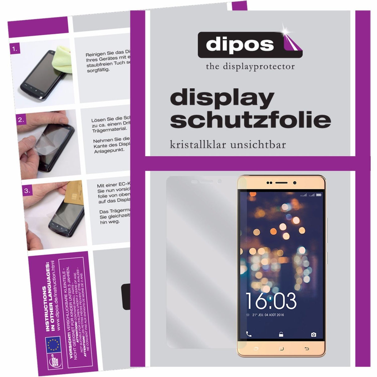 6x Schutzfolie klar für Hisense C30 Display-Schutzfolie