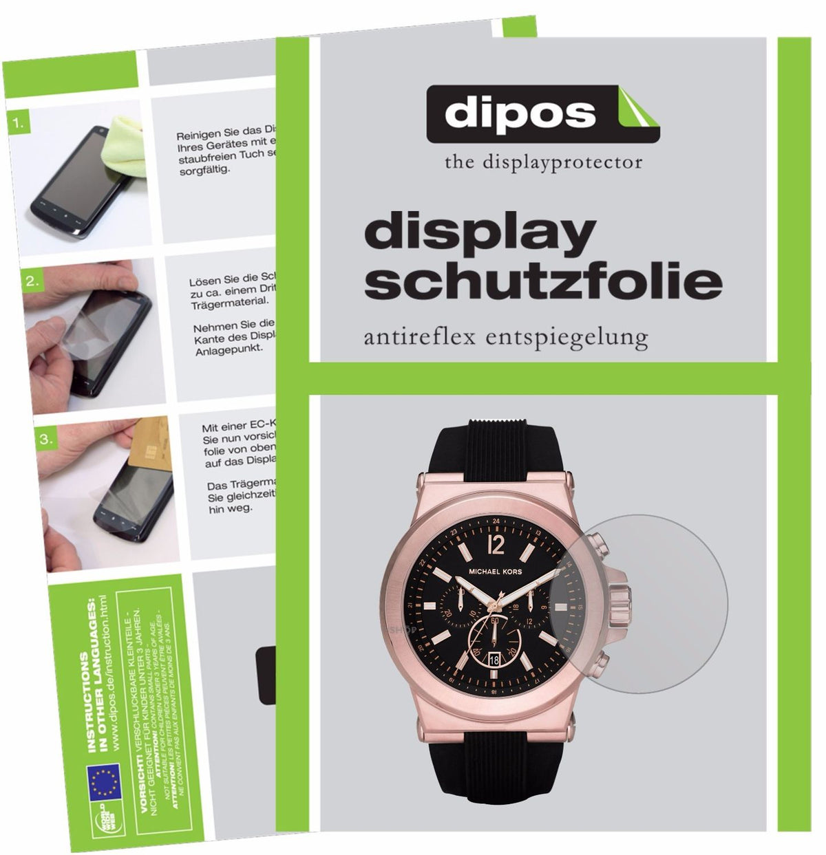 6x Schutzfolie matt für Michael Kors Dylan Display-Schutzfolie