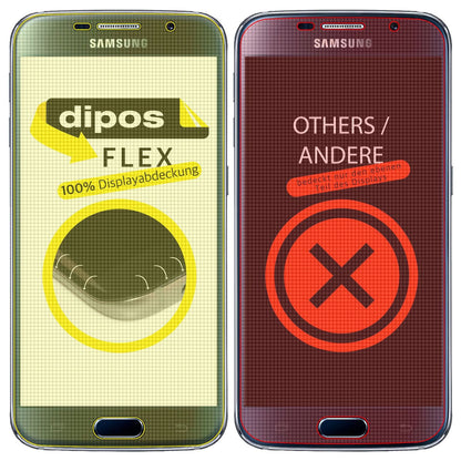 3x 3D Full Cover Schutzfolie für Samsung Galaxy S6