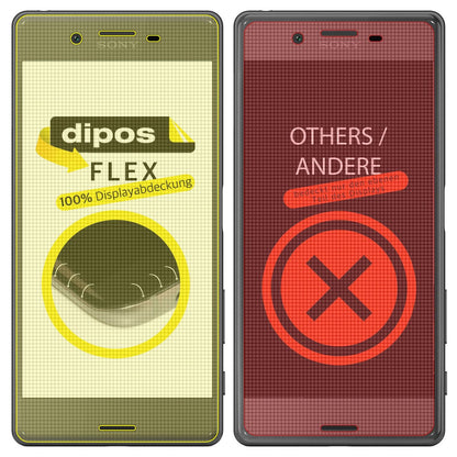 3x 3D Full Cover Schutzfolie für Sony Xperia X