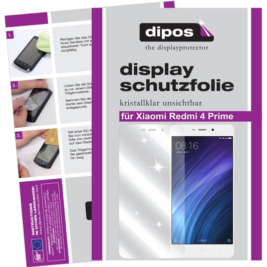 2x Schutzfolie klar für Xiaomi Redmi 4 Prime Display-Schutzfolie