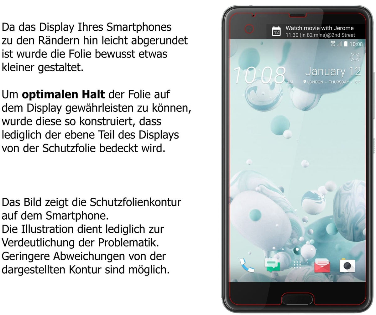 Schutzfolie mit optimaler Passform, zur Verwendung mit Hüllen geeignet