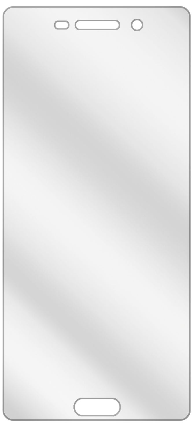 dipos Displayschutz für Nokia 6, transparente Oberfläche, geringe Dicke und perfekte Passform