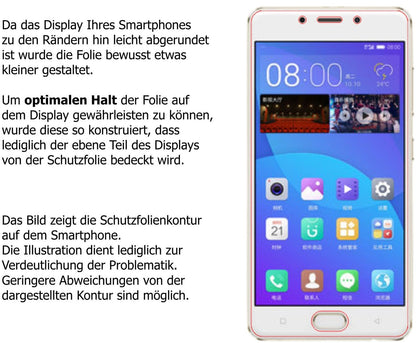Schutzfolie mit optimaler Passform, zur Verwendung mit Hüllen geeignet