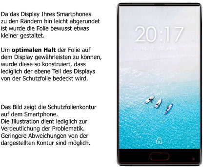 Schutzfolie mit optimaler Passform, zur Verwendung mit Hüllen geeignet