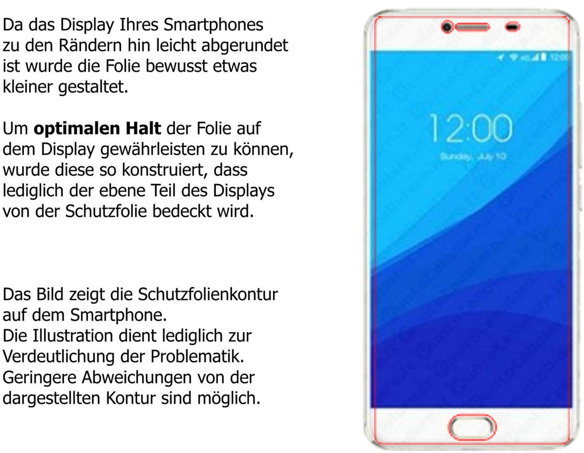 2x 9H Schutzfolie für Umidigi Z Pro Panzerfolie