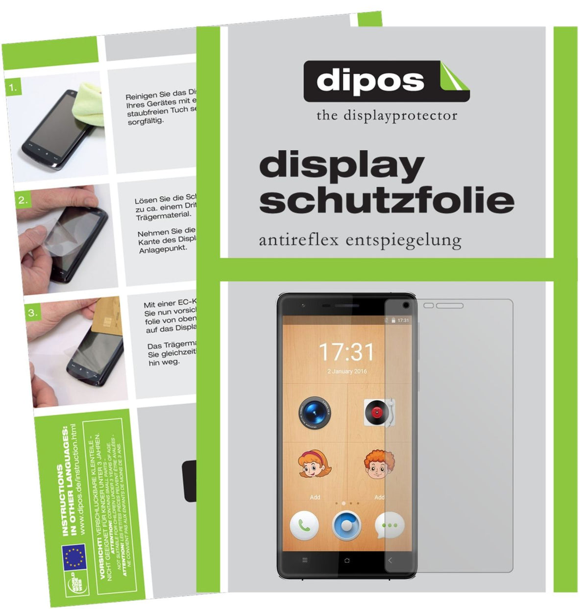6x Schutzfolie matt für Oukitel K4000 Lite Display-Schutzfolie
