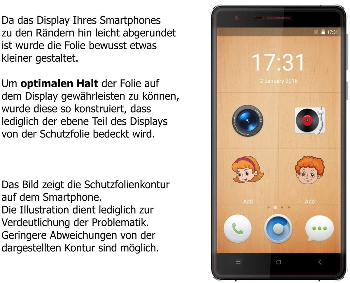 2x 9H Schutzfolie für Oukitel K4000 Lite Panzerfolie