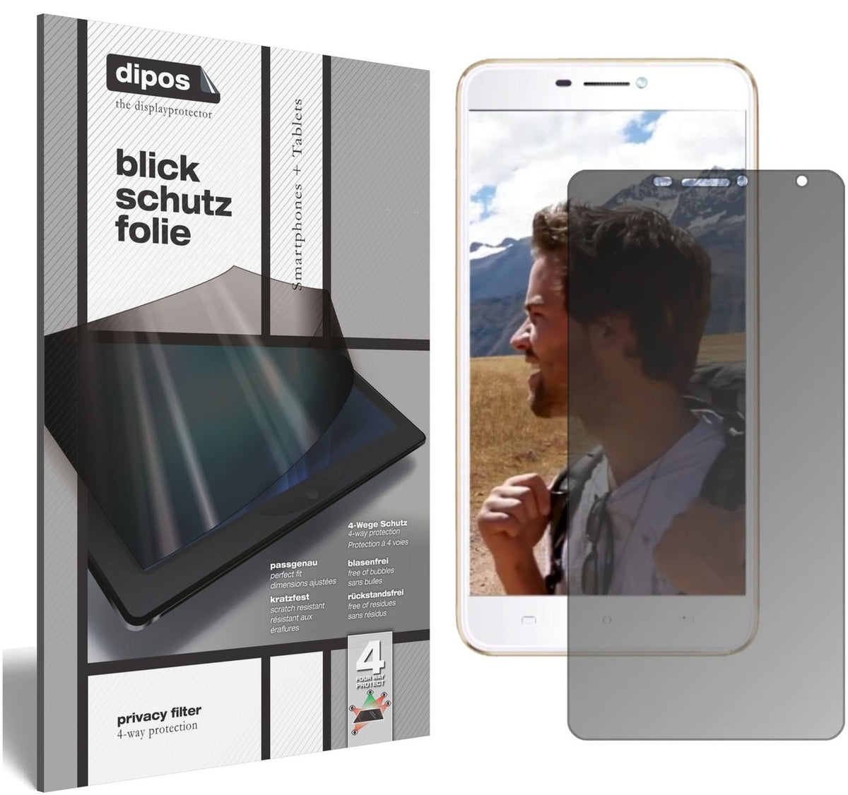 Blickschutzfolie für Hafury Umax matt Schutzfolie Privacy