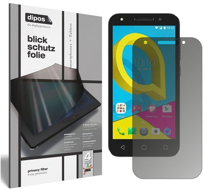 Blickschutzfolie für Alcatel U5 matt Schutzfolie Privacy