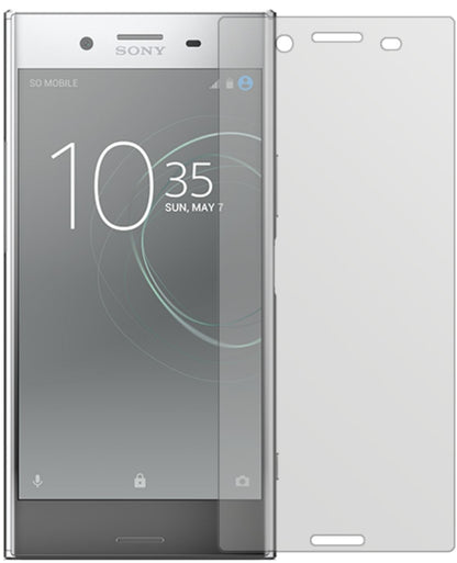 SonyXperia XZ Premium mit aufgebrachter dipos Displayschutzfolie, die lästige Fingerabdrücke minimiert