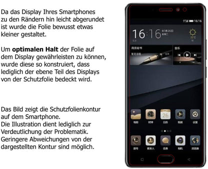 2x 9H Schutzfolie für Gionee M6S Plus Panzerfolie