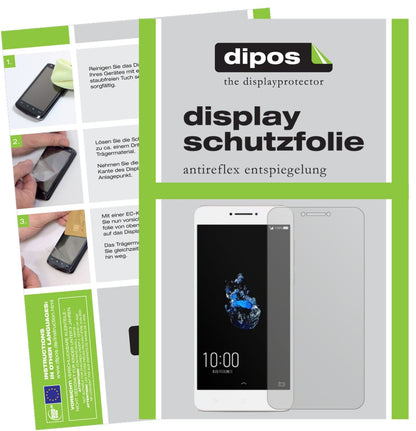 Matte Displayschutzfolie von dipos passend für Coolpad Cool Play 6, präziser Zuschnitt und blasenfrei montiert