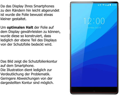 2x 9H Schutzfolie für Umidigi Crystal Panzerfolie