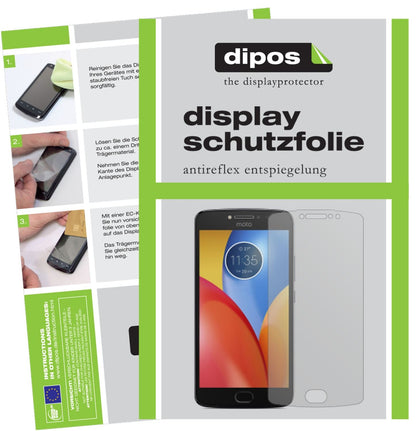 Matte Displayschutzfolie von dipos passend für Lenovo Moto E4 Plus, präziser Zuschnitt und blasenfrei montiert