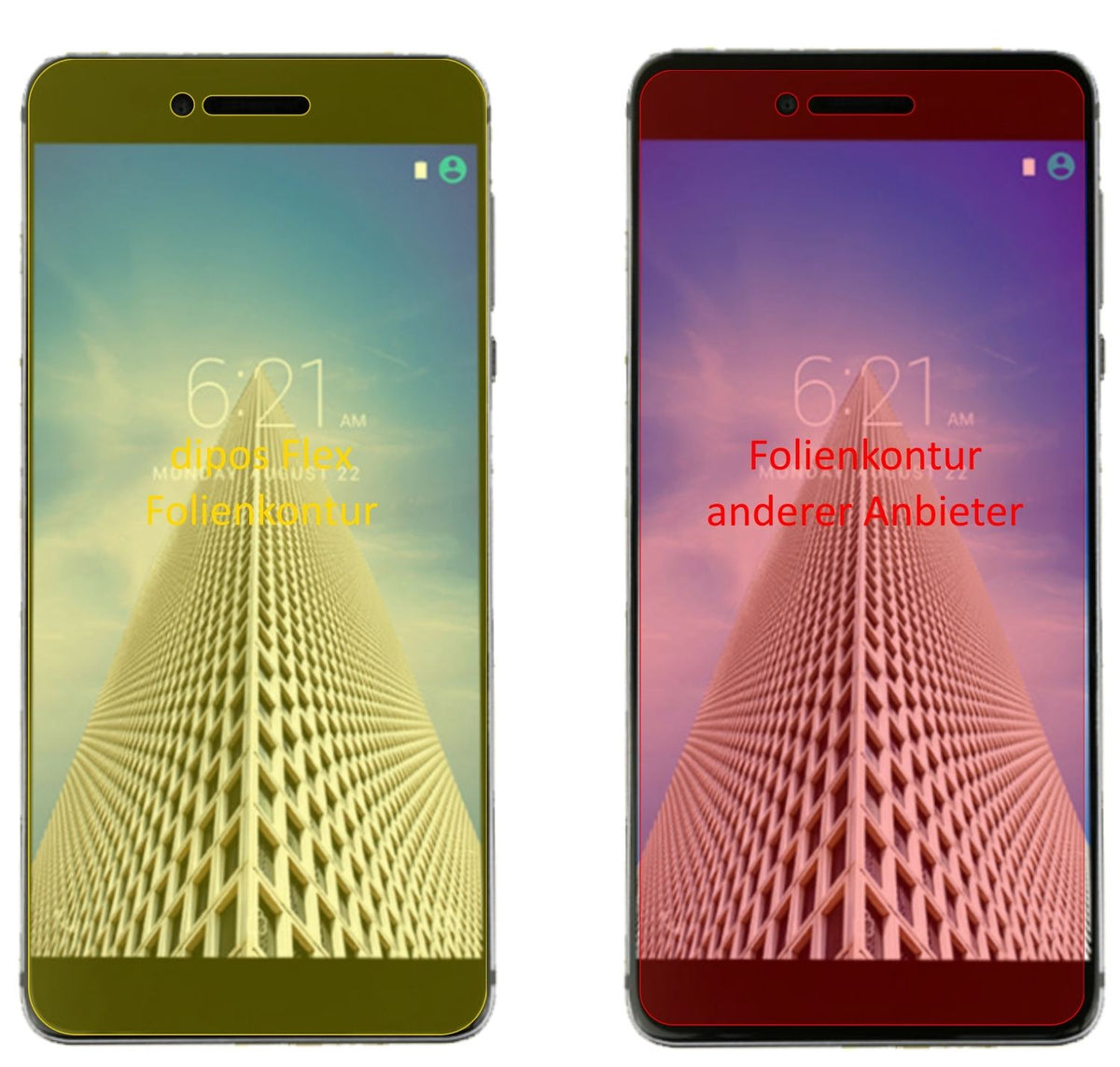3x 3D Full Cover Schutzfolie für Vernee Mars Pro