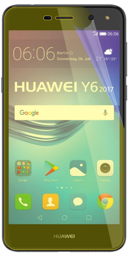 3x 3D Full Cover Schutzfolie für Huawei Y6 (2017)