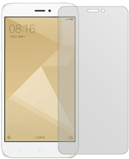 XiaomiRedmi 4X mit aufgebrachter dipos Displayschutzfolie, die lästige Fingerabdrücke minimiert