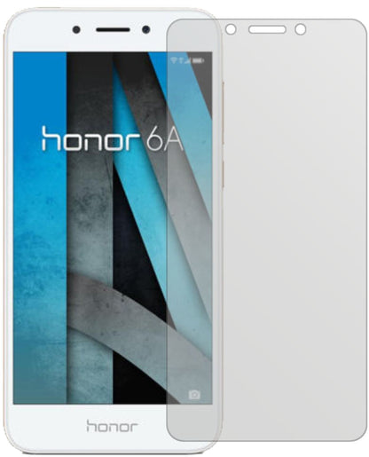 HuaweiHonor 6A mit aufgebrachter dipos Displayschutzfolie, die lästige Fingerabdrücke minimiert