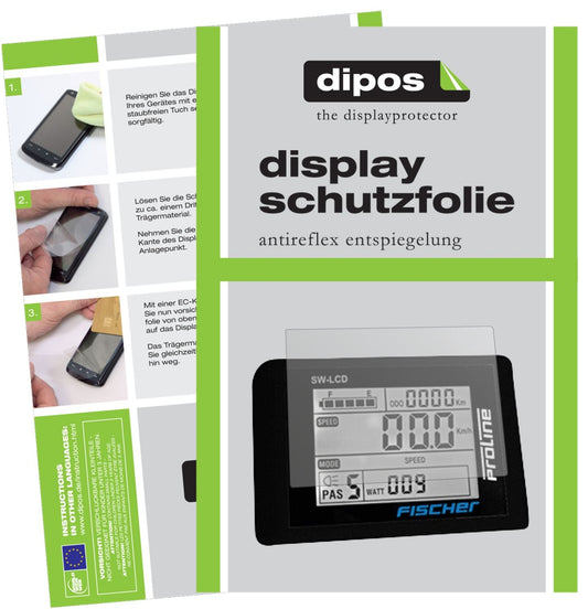 3x Schutzfolie matt für Fischer SW-LCD ProLine Display-Schutzfolie
