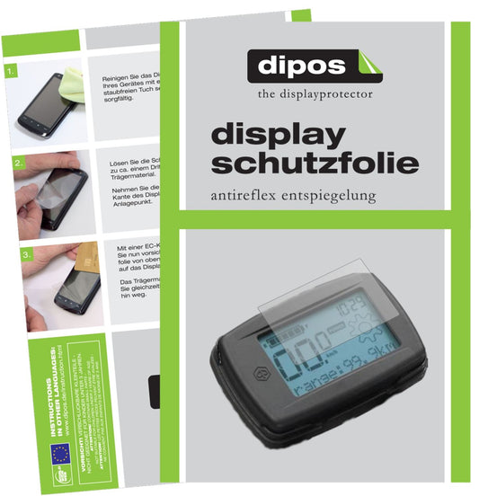 3x Schutzfolie matt für Piaggio Wi-Bike Display-Schutzfolie