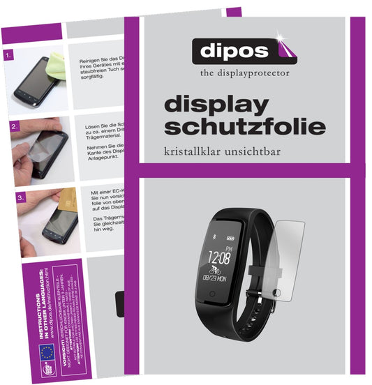 6x 3D Full Cover Schutzfolie für Willful SW327 Fitness Tracker