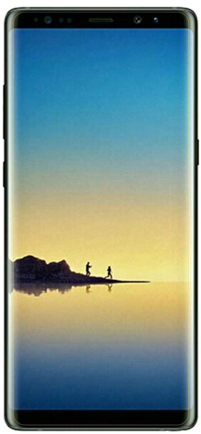 Dünne und klare Folie passend zugeschnitten für Samsung Galaxy Note 8