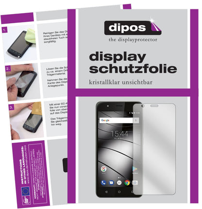 Klare Displayschutzfolie von dipos passend für Gigaset GS270, präziser Zuschnitt und blasenfrei montiert