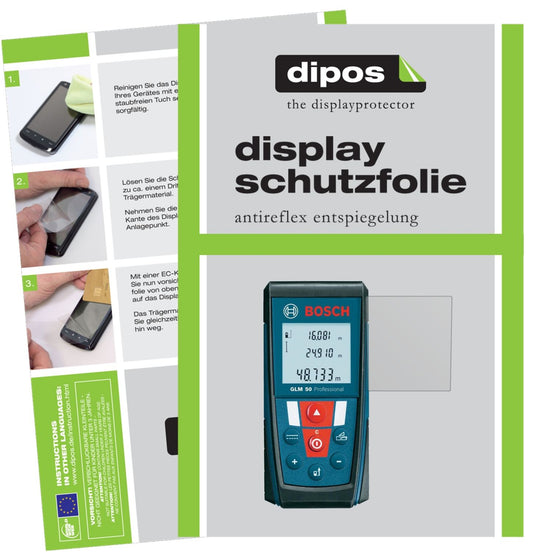 3x Schutzfolie matt für Bosch Professional GLM 50 Display-Schutzfolie