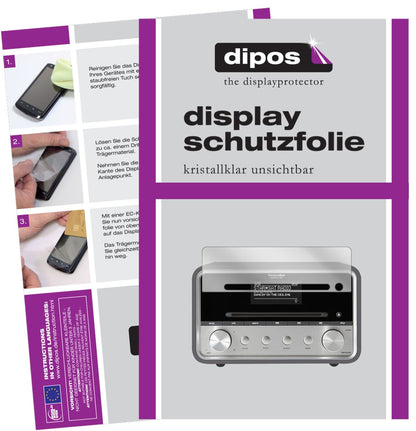 3x Schutzfolie klar für TechniSat DigitRadio 580 Display-Schutzfolie