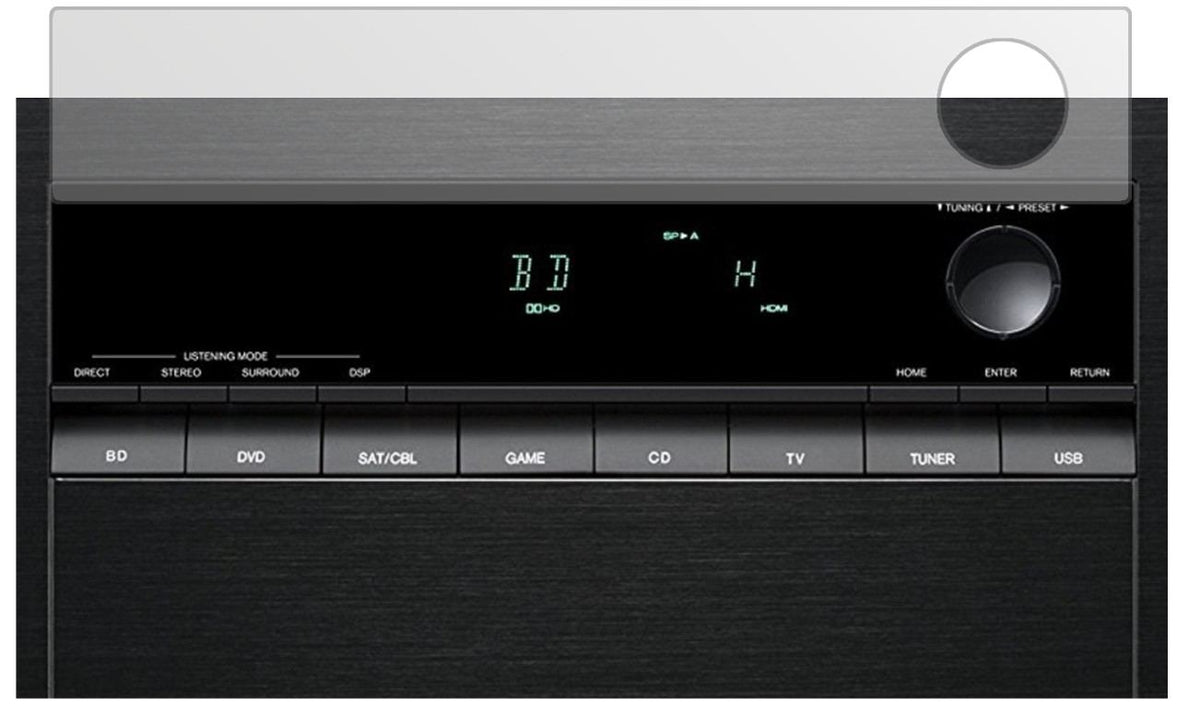 3x Schutzfolie matt für Onkyo TX-SR252 Display-Schutzfolie