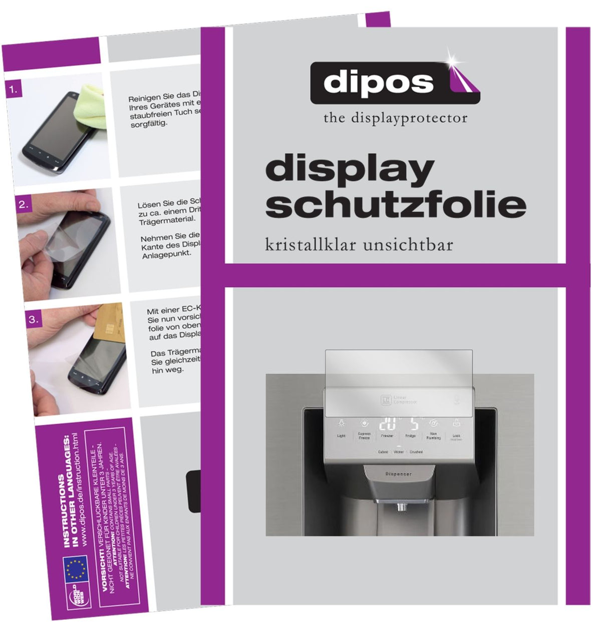 2x Schutzfolie klar für LG GSJ 961 NEBZ Display-Schutzfolie