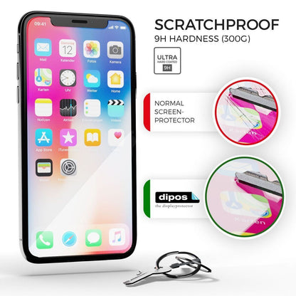 2x 9H Schutzfolie matt für Apple iPhone X Panzerfolie