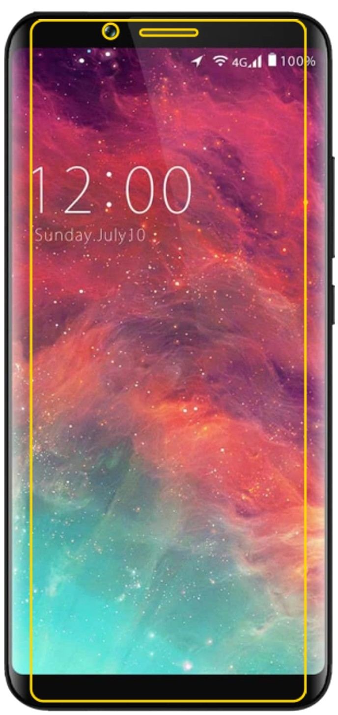 Dünne und klare Folie passend zugeschnitten für Umidigi S2