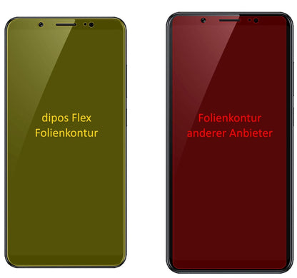 3x 3D Full Cover Schutzfolie für Vivo V7+
