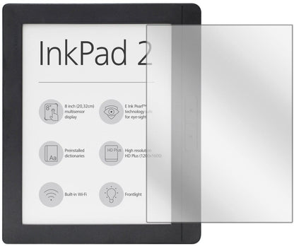 2x Schutzfolie klar für Pocketbook InkPad 2 PB840 Display-Schutzfolie