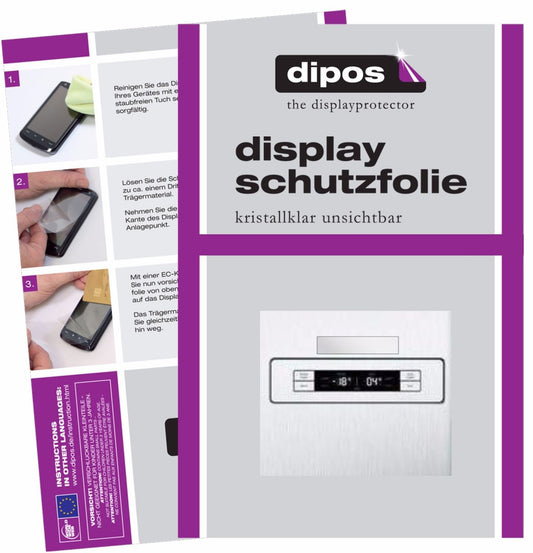 2x Schutzfolie klar für Siemens iQ300 KA90NVI30 Display-Schutzfolie