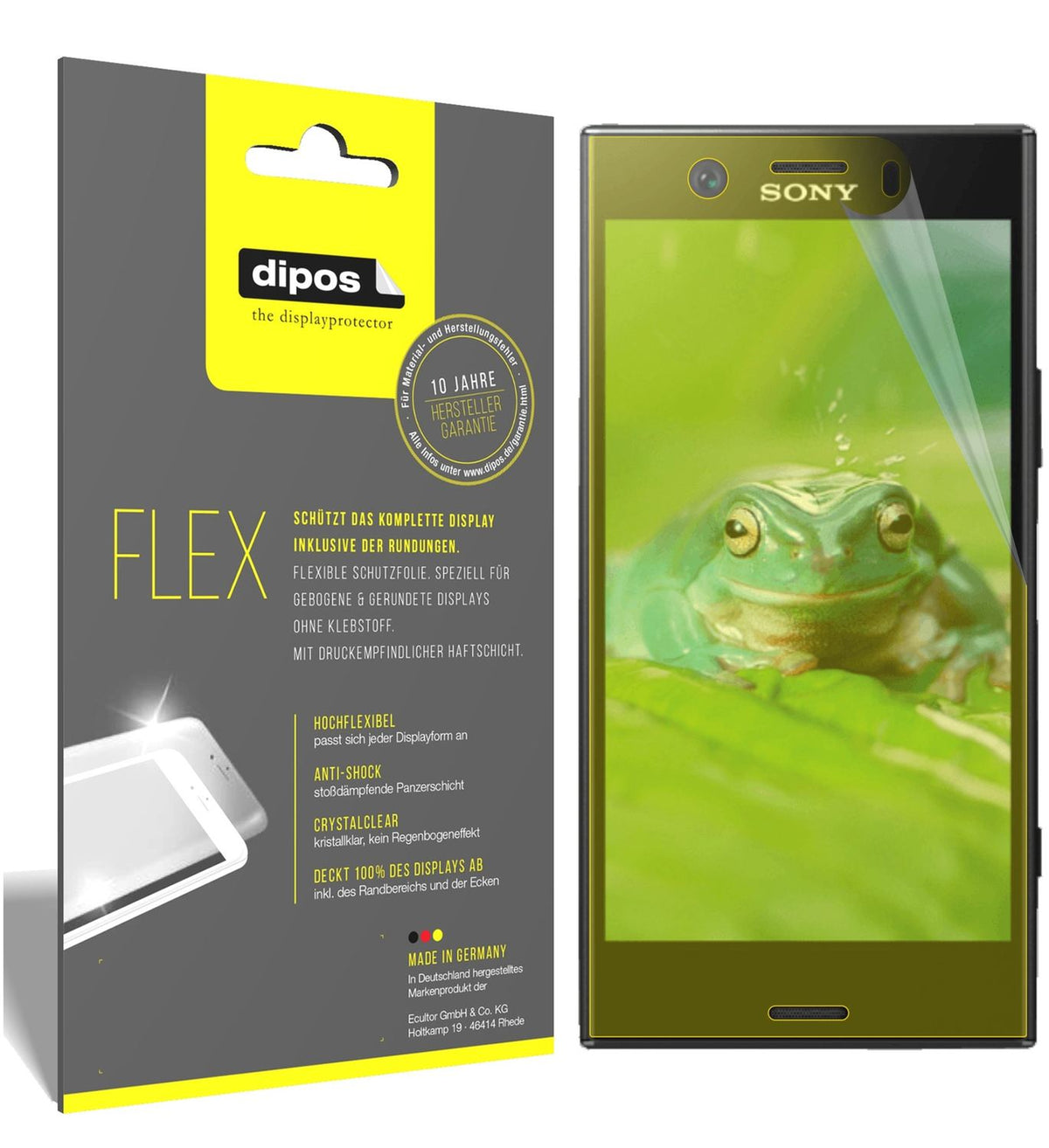 3x 3D Full Cover Schutzfolie für Sony Xperia XZ1 Compact