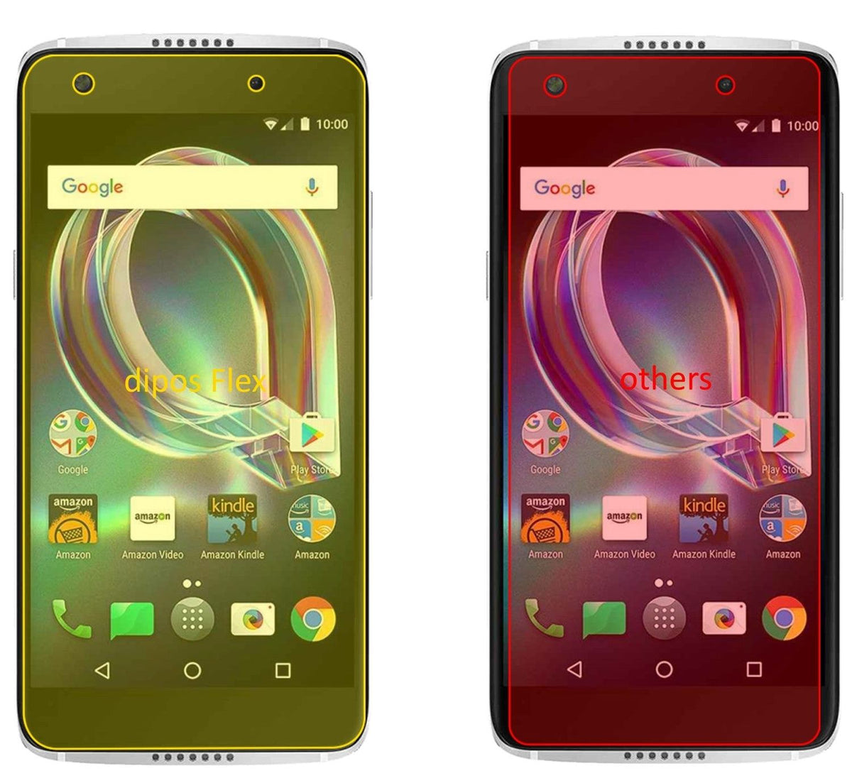 3x 3D Full Cover Schutzfolie für Alcatel Idol 5s