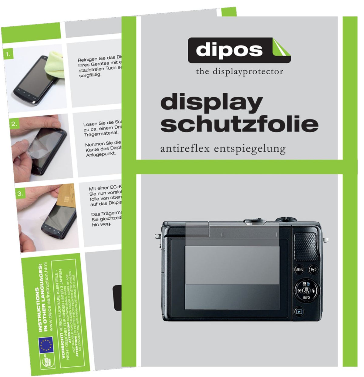 6x Schutzfolie matt für Canon EOS M100 Display-Schutzfolie
