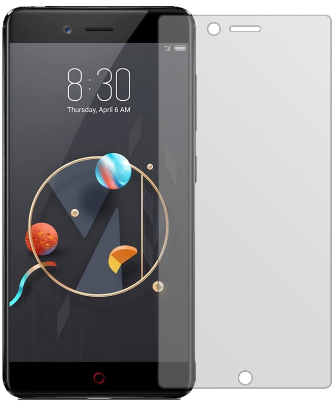 Archos  Diamond Alpha+ mit aufgebrachter dipos Displayschutzfolie, die lästige Fingerabdrücke minimiert
