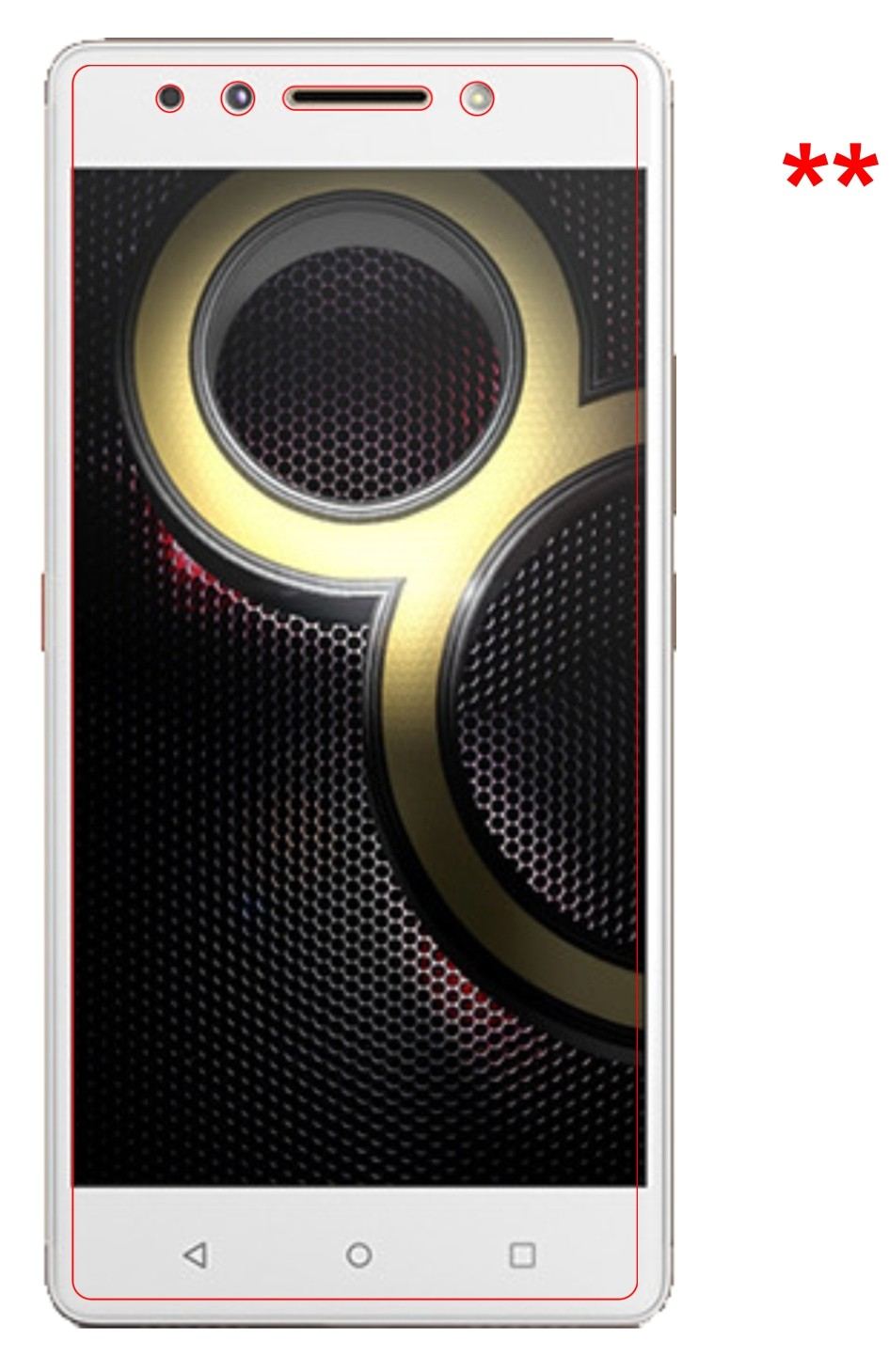 Dünne und klare Folie passend zugeschnitten für Lenovo K8 Note