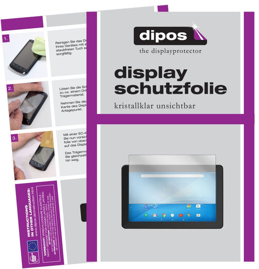 2x Schutzfolie klar für Format 15.4 Zoll Wide 332 x 208 mm Display-Schutzfolie