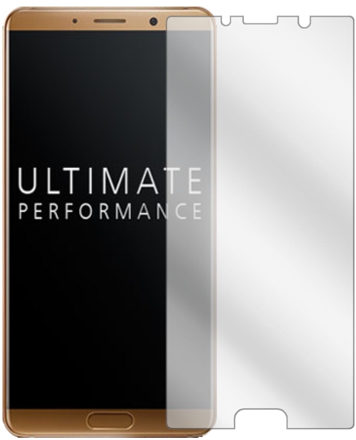HuaweiMate 10 mit aufgebrachter dipos Displayschutzfolie, glasklare Darstellung ohne Einschränkungen