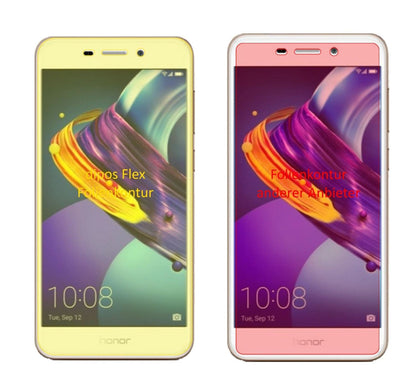 3x 3D Full Cover Schutzfolie für Huawei Honor 6C Pro