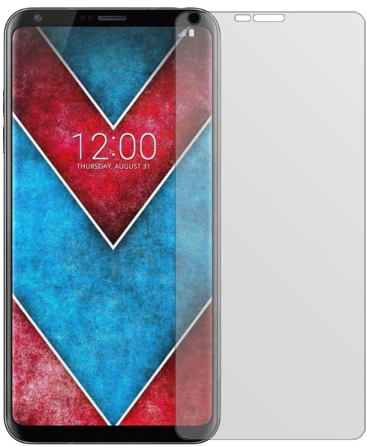 LGV30 mit aufgebrachter dipos Displayschutzfolie, die lästige Fingerabdrücke minimiert