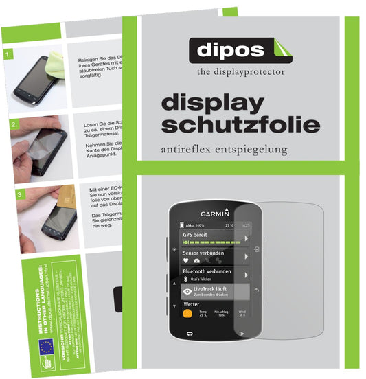 3x Schutzfolie matt für Garmin Edge 520 Display-Schutzfolie