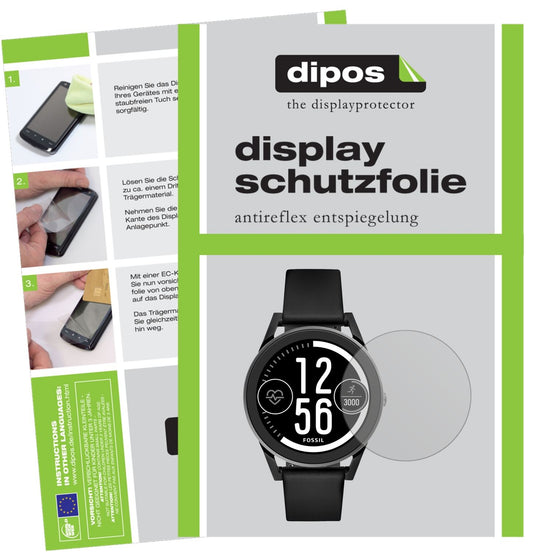6x Schutzfolie matt für Fossil Q Control Display-Schutzfolie