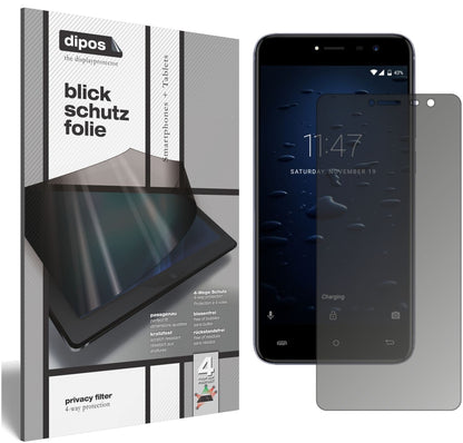 Blickschutzfolie für Cubot Note Plus matt Schutzfolie Privacy